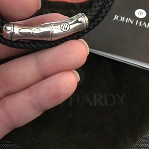 John Hardy Bamboo Leather Rope Bracelet